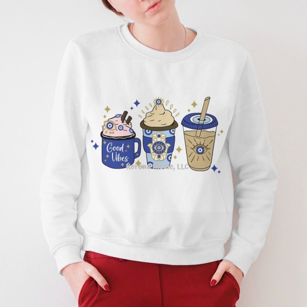 Evil eye coffee sweatshirt